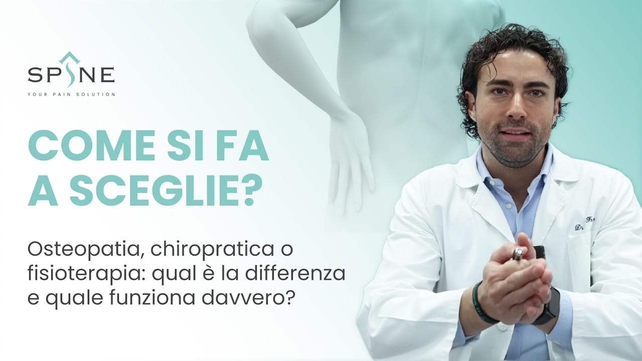 Osteopatia, chiropratica o fisioterapia: quali sono le differenze e quando scegliere l'una o l'altra?